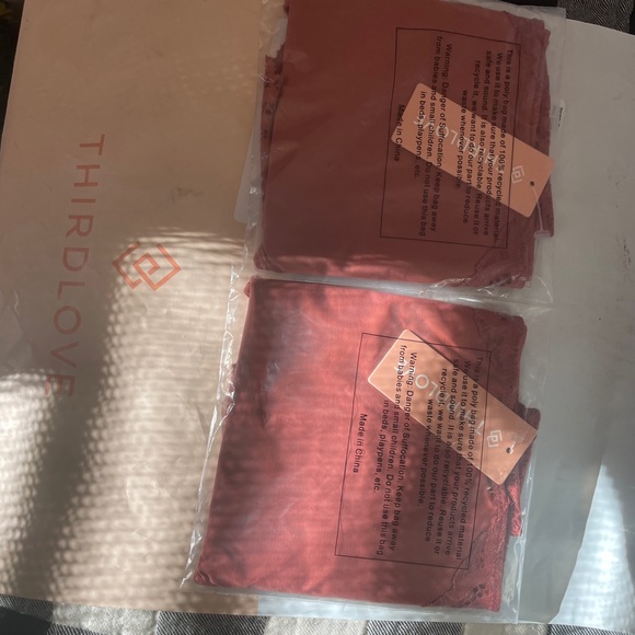 ThirdLove Rosewood Lace deco briefs. Size medium. - Picture 3 of 4